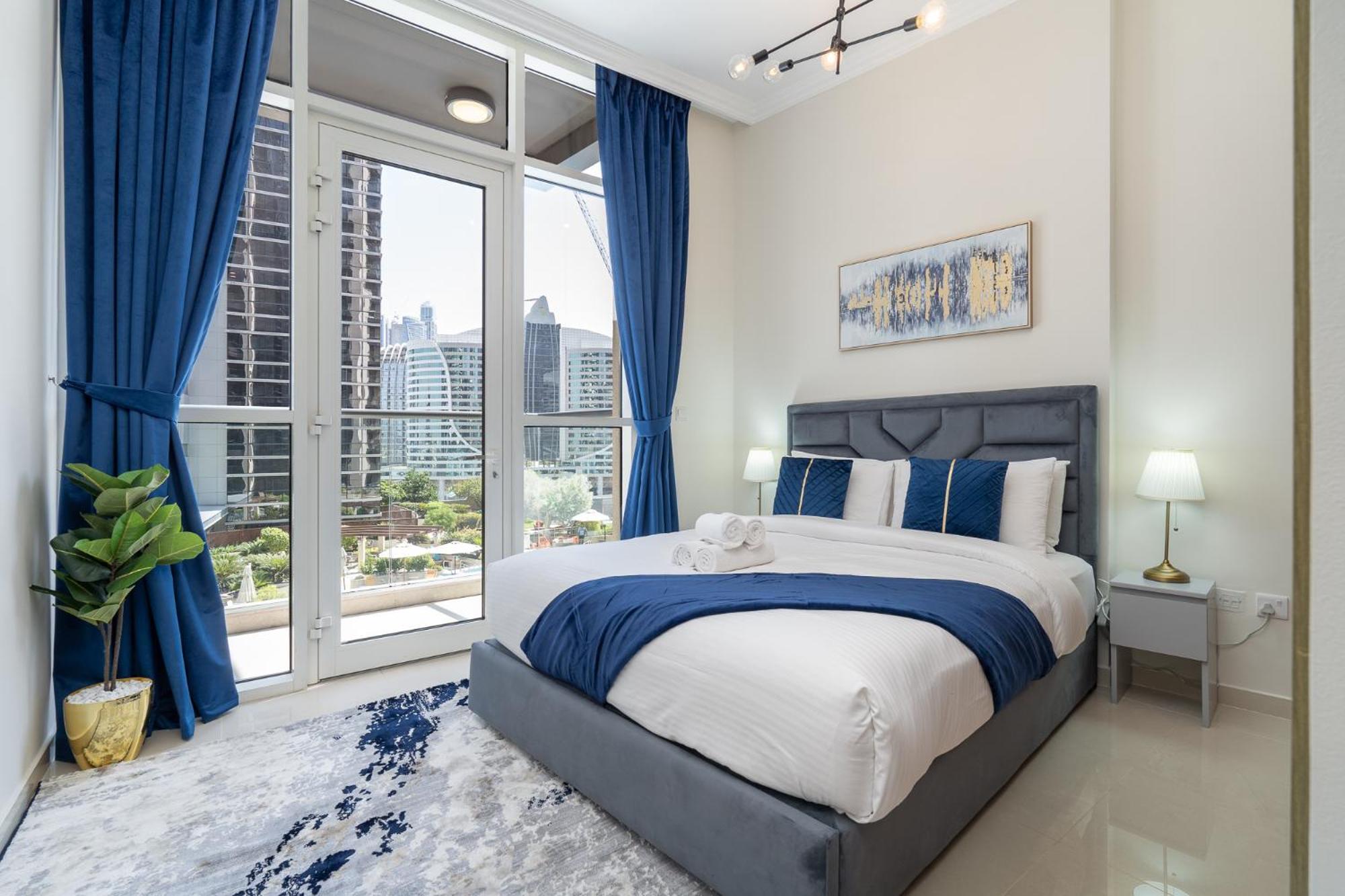 Dunya Tower Luxury And 2 Min Walk To Dubai Mall And Burj Khalifa In Heart Of Downtown Exteriér fotografie